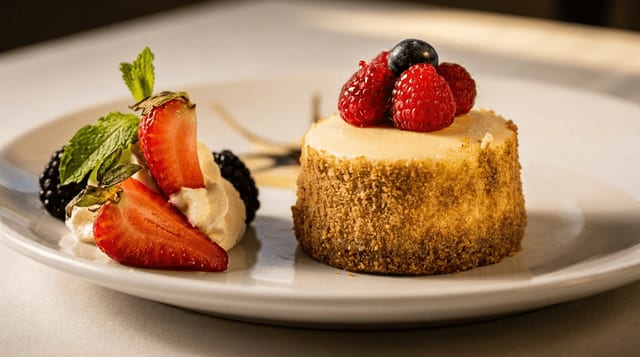New York Style Cheesecake.